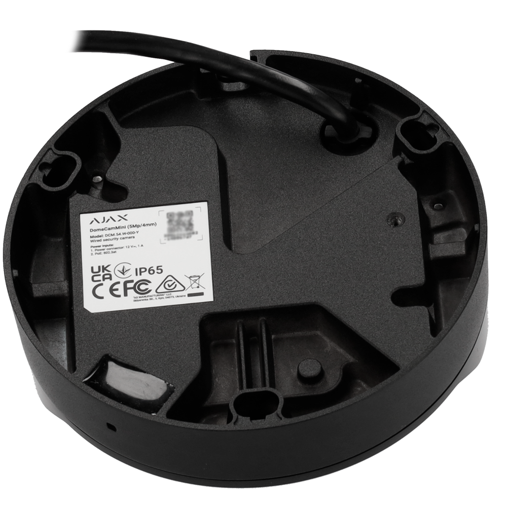 Câmara IP Mini Dome 5MP Ajax - lente 2.8mm