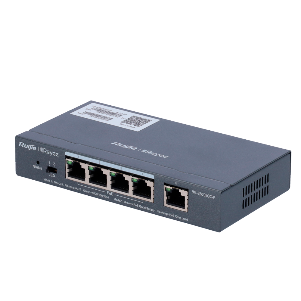 Switch PoE Reyee - 4 Portas